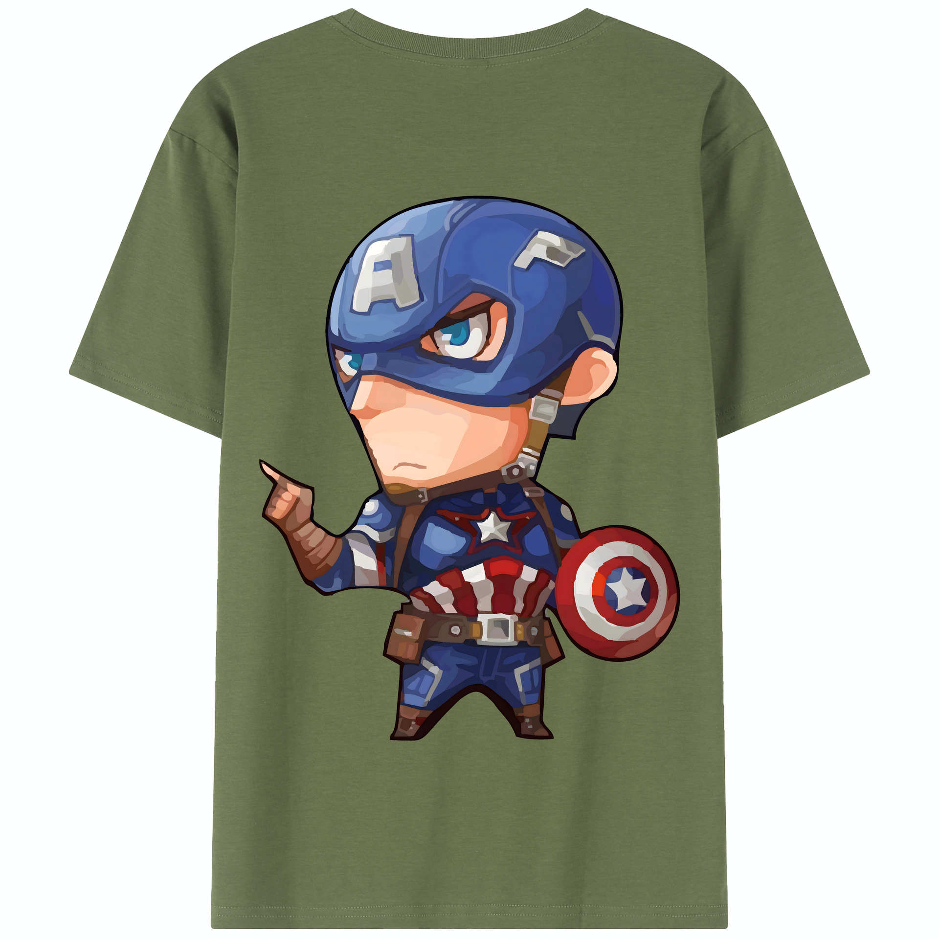 （画像用） アベンジャーズ The Avengers 綿100％半袖Tシャツ（背面プリント）